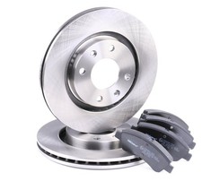 RIDEX Bremsenset Vorne Bremsscheiben Beläge für VW Golf V Schrägheck (1K1) POLO