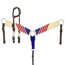 Patriot Mohair Corded One Ear Headstall & Bre...