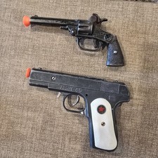 Vintage Hubley Army 45 Cap Toy /GUN TOY dated 1923 Pat., SLICK / 2 TOTAL