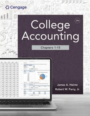 College Accounting, Chapters 1-15 by James Heintz Paperback Book