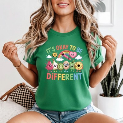 It's Okay To Be Different Womens Tshirt Autism Teacher The Good Awareness Month