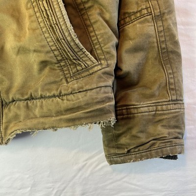 Abercrombie Fitch Adirondack Deck Jacket Large Olive Green