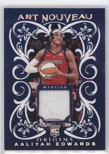 2024 Panini Origins WNBA Art Nouveau Memorabilia Aaliyah Edwards Rookie RC r5f