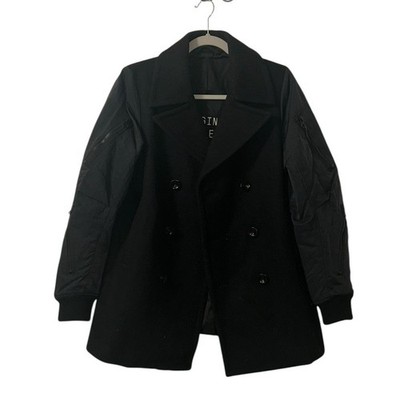 G-star Wool Blend Bomber Sleeve Peacoat(Size Small)