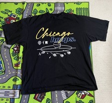 Round21 Black Chicago Sky Hoops T-Shirt Used XL WNBA Shirt
