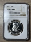 1962 Proof Franklin Half Dollar NGC PF67 Cameo