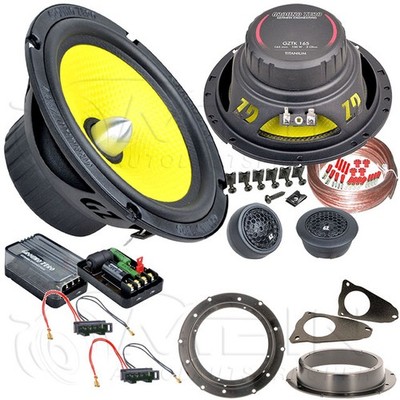 GROUND ZERO LAUTSPRECHER für VW T5 Caravelle 2003-2009 Front Vorn Tür 150W #ATY6