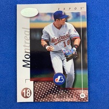 Orlando Cabrera 2002 Leaf Certified Sample Card #101 MLB Montreal Expos