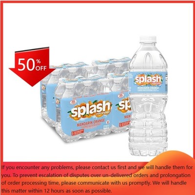 Splash Refresher Mandarin Orange Flavored Water Beverage - 24 Pack/16.9 Fl Oz