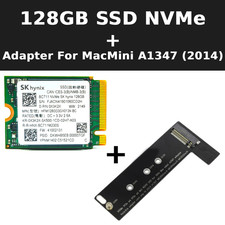 Image of M.2 NVMe Adapter + Hynix 128GB SSD Upgrade Kit for Mac mini 2014 A1347 MEGEN2