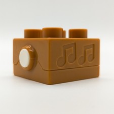 LEGO DUPLO Soundstein 2x2 Dschungel Urwald Effektstein Braun Tiergeräusche