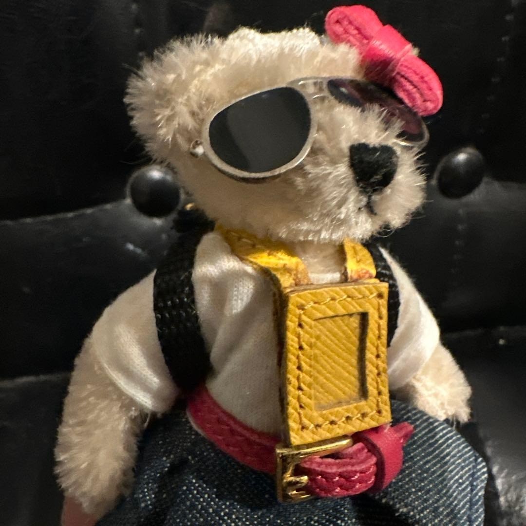 PRADA Rare Women  Bear Keychain Charm Backpack with Box Multicolor Authentic thumbnail 7
