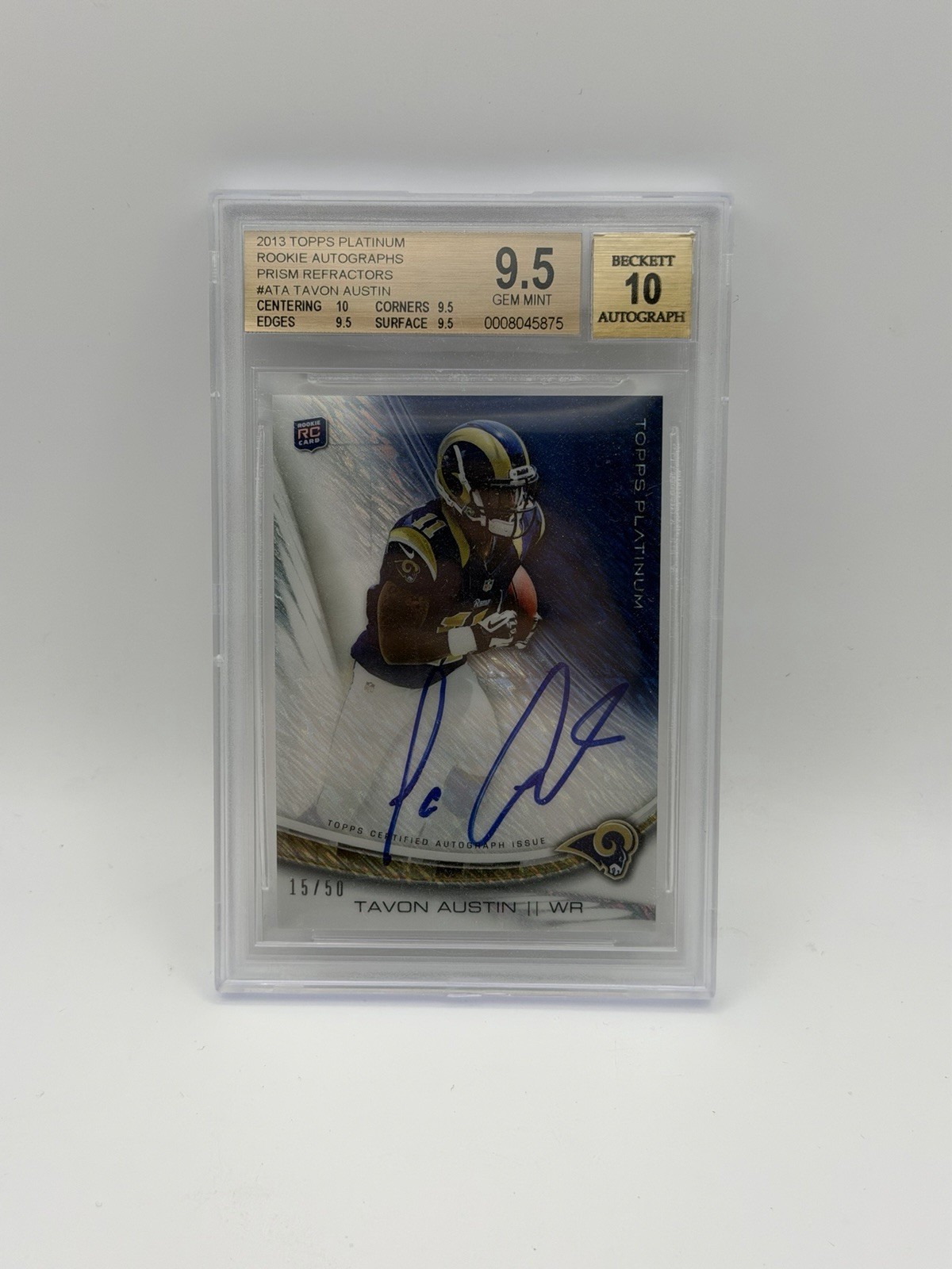 Tavon Austin Topps Platinum Autograph #ATA Prizm Refractor
