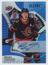 2021-22 Upper Deck Allure Autographs Blue Line Brady Tkachuk Auto 31/35 Ottawa