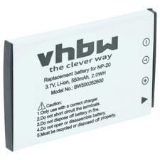 Batteria per Casio Exilim EX Serie EX-S600D EX-S600 EX-S770 EX-S500 550mAh 3,6V