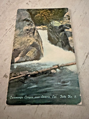 Cucumonga Canyon Near Ontario CA Postcard Posted 1912