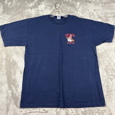 Gildan Mens XL Upland Fire Station 164 The Dog Pound Bulldog Graphic T-Shirt
