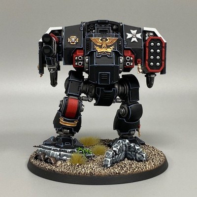 BALLISTUS DREADNOUGHT BLACK TEMPLARS SPACE MARINE WARHAMMER 40K VEHICLE PAINTED