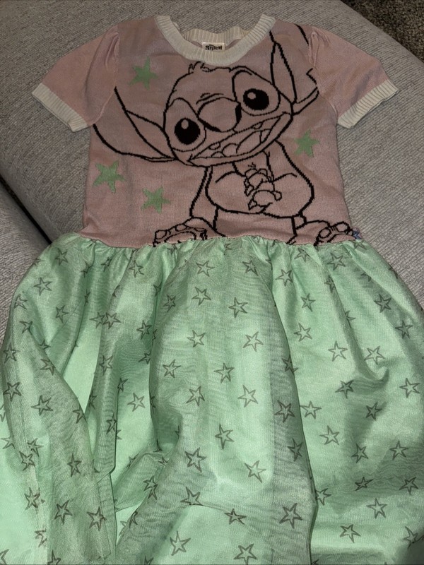 Disney  Stitch Tulle Girls Dress L (10-12)