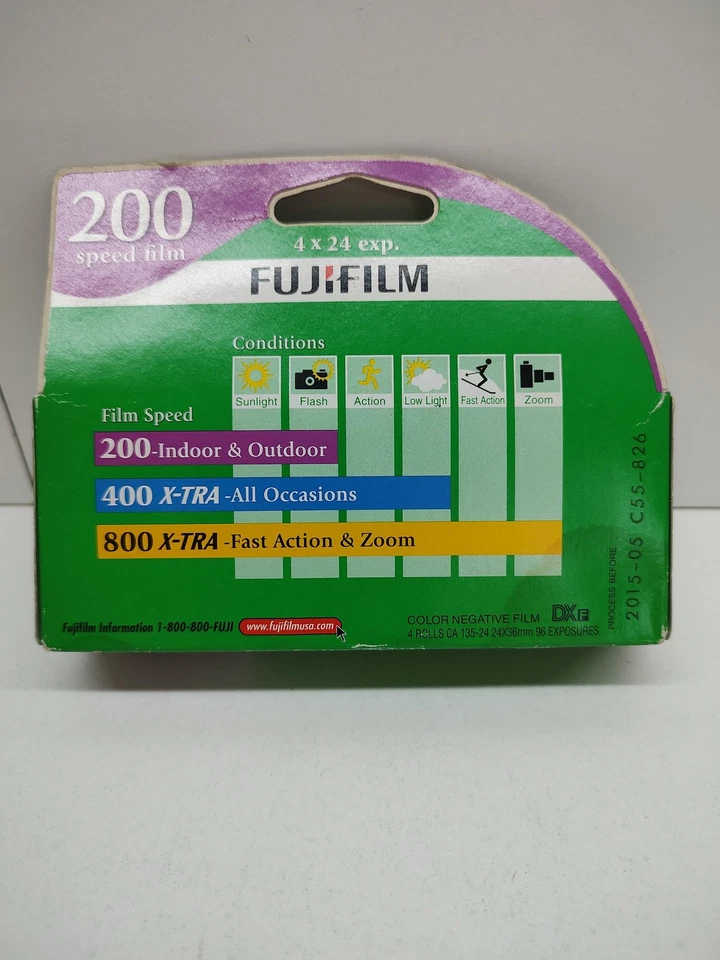 Fujifilm 35mm Color Negative Film ISO 200 C-41 4 Rolls 24 Exp Made in Japan - Image 2 of 4