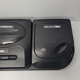 Sega CD Console MK-4102A W/ Genesis 1 Controller & Wires *Cartridges Don't Work*