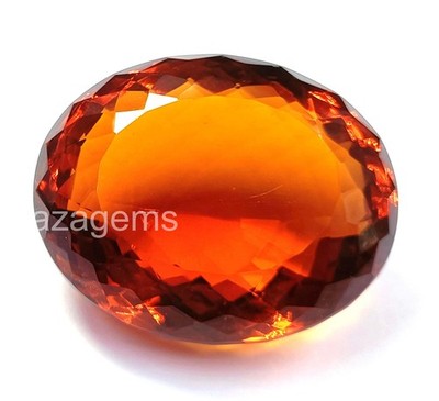 Expensive 200 Ct Oval Natural Orange Citrine Loose Gemstone EGL Certified 5ARP