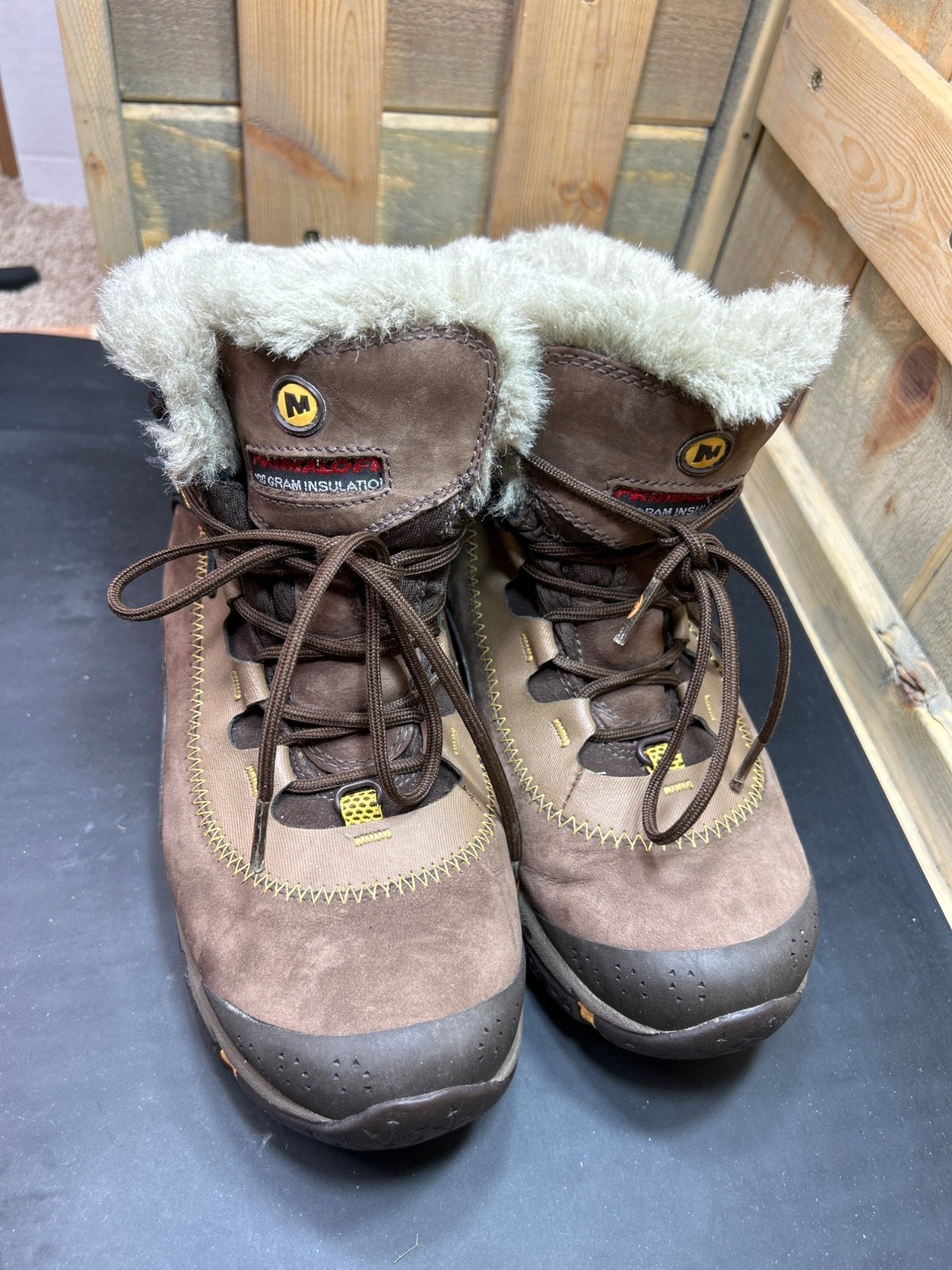 SAOLA Stivali Merrell donna snowbound media impermeabili con suola Vibram e 100 g Primaloft