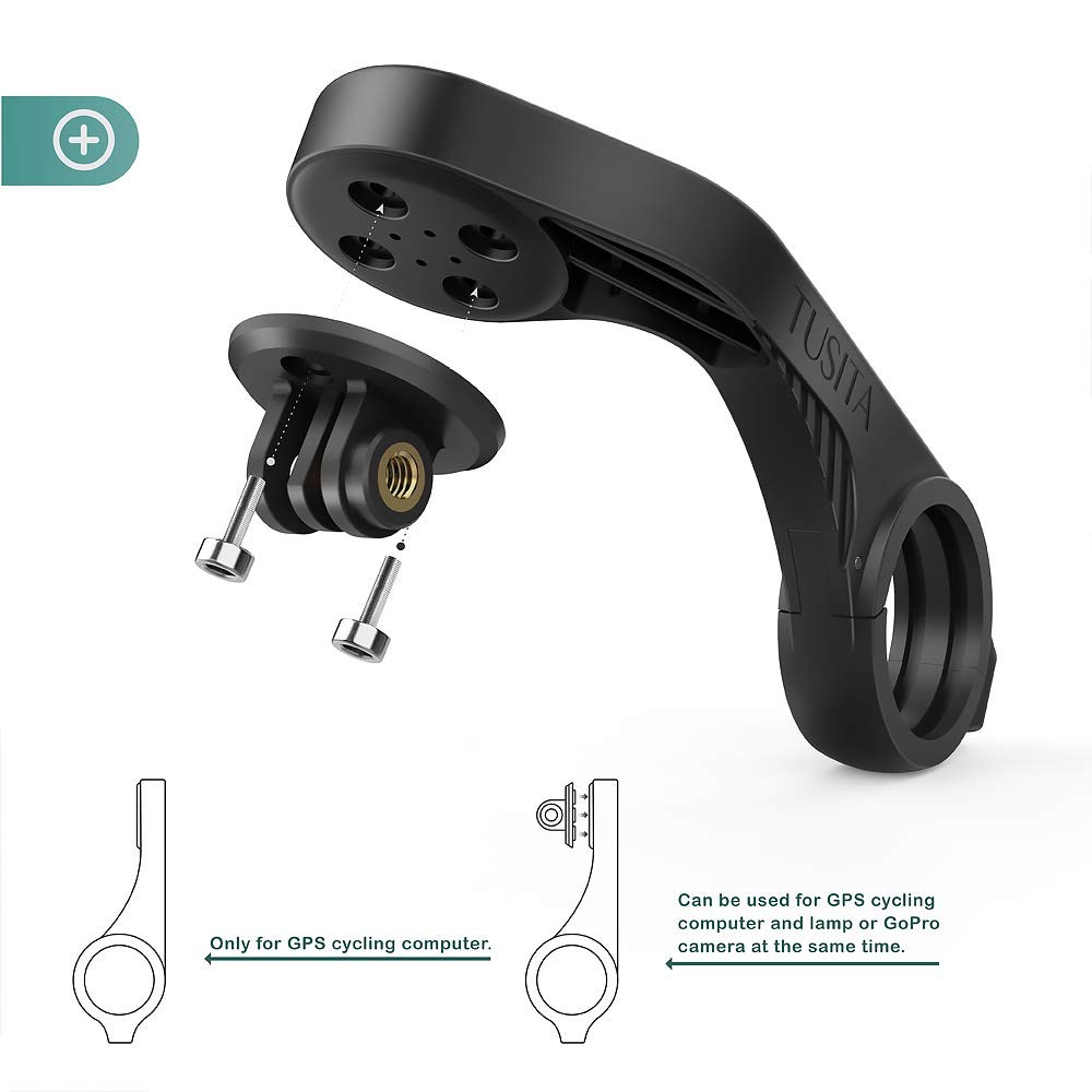 Out Front Mount Compatible with Garmin Edge GPS Bike Computer, XOSS G/G