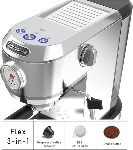 Flex Macchina da espresso 3 in 1 con pompa da 20 bar e controllo della temperatura - Foto 10 di 12