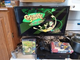 Fun! Playstation 2 PS2 Set Up with 4 Kids Games & Memory Card