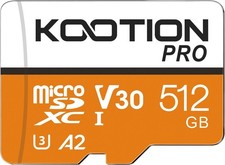 KOOTION Micro SD 512GB UHS-I Karte 170 MB s U3