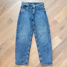 Gap Fast Barrel High Rise 100 Cotton Jeans Light Indigo Women  s Size 4