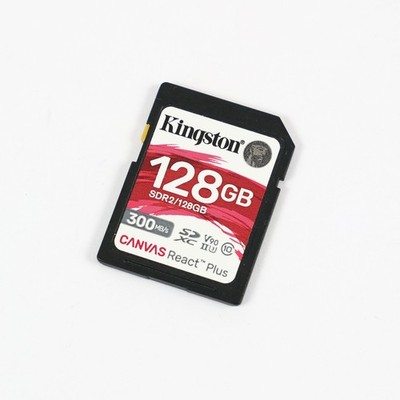 Kingston 128GB Canvas React Plus UHS-II SDXC Memory Card V90 II 300mb/s