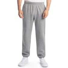 Fruit Of The Loom Mens Eversoft Fleece Sweatpants, X-Large, Grey Heather