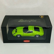 【Poor Condition】KYOSHO 1/18 Lamborghini Miura P400 SV Light green. Damaged,