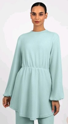 FARES Knit Peplum Top and Knit Wide Leg Pants