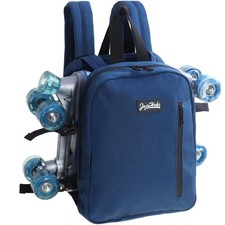 Roller skates bags for Men, Indigo Dark Blue Sports Backpack for Rollerskates...