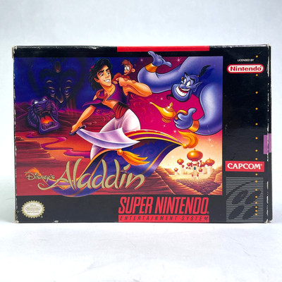 Disney's Aladdin (Super Nintendo SNES, 1993) CIB With Manual Authentic