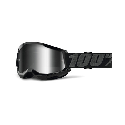100% Strata 2 Motocross & Mountain Bike Goggles - MX and MTB Racing Protectiv...