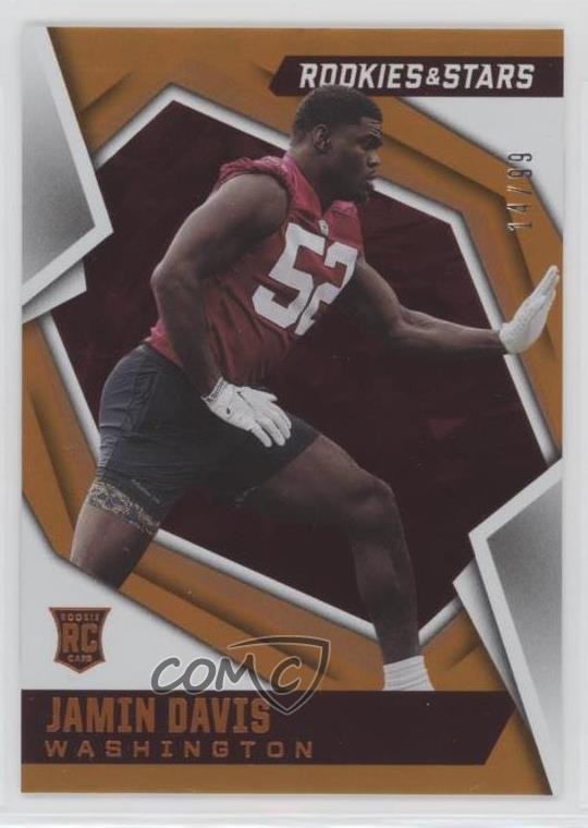 2021 Panini Rookies & Stars Rookies Orange 14/99 Jamin Davis #179 RC 0lt3