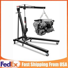 2 Ton Hydraulic Engine Hoist Crane Folding Heavy-duty Cherry Picker Garage Works 2 Ton Hydraulic Engine Hoist Crane Folding Heavy-duty Cherry Picker Garage Works