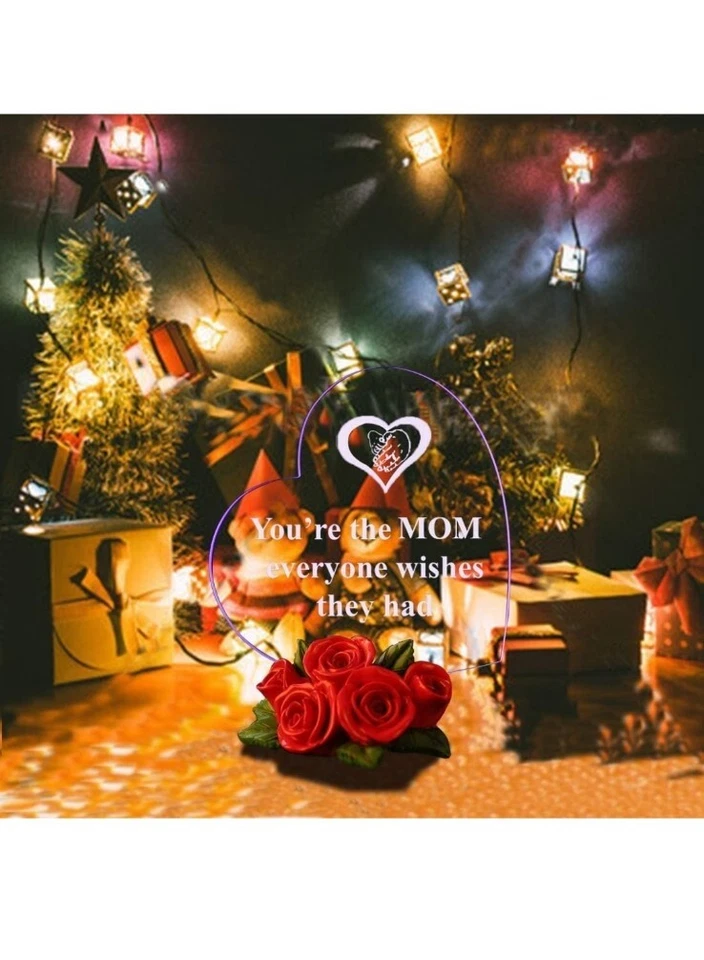 Сентиментальный 💥 ОТЛИЧНЫЙ ПОДАРОК День Матери Разноцветный Светодиодный Украшение для Торта - Изображение 3 из 4