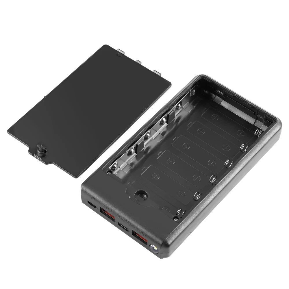 Power Bank Box Fast Charger Battery Case w/Display For HAWEEL 6 Cells 18650 Part Power Bank Box Fast Charger Battery Case w/Display For HAWEEL 6 Cells 18650 Part