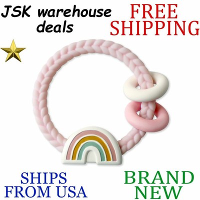 silicone rattle with removable ball