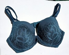 Auden The Icon Full Coverage Lightly Lined Dapper Teal Bra 32B convert back