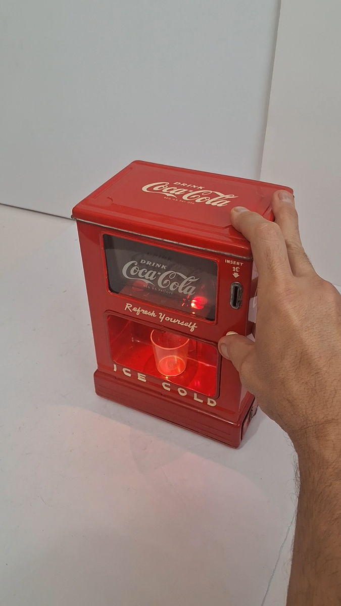 VINTAGE 1950'S COCA-COLA LINEMAR COKE SODA POP DISPENSER TOY BANK