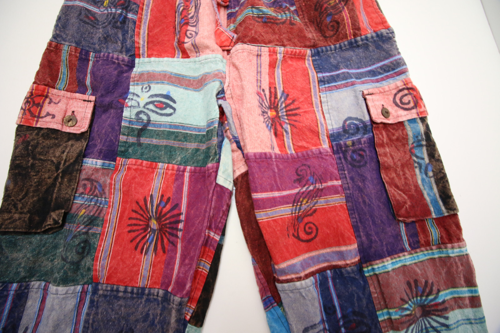 Rising International Patchwork Cargo Pants Womens… - image 4