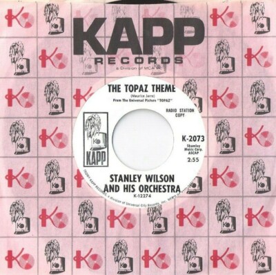 STANLEY WILSON The Topaz Theme / Jaunita's Theme 45 RECORD MINT DJ STOCK PROMO