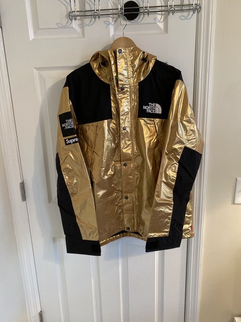 north face gold parka