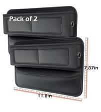 Leather Car Seat Gap 2  PACK Storage Bag Box Card Organizer Car Accessories